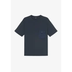 Tee-Shirt LUPAS bleu Karl en coton