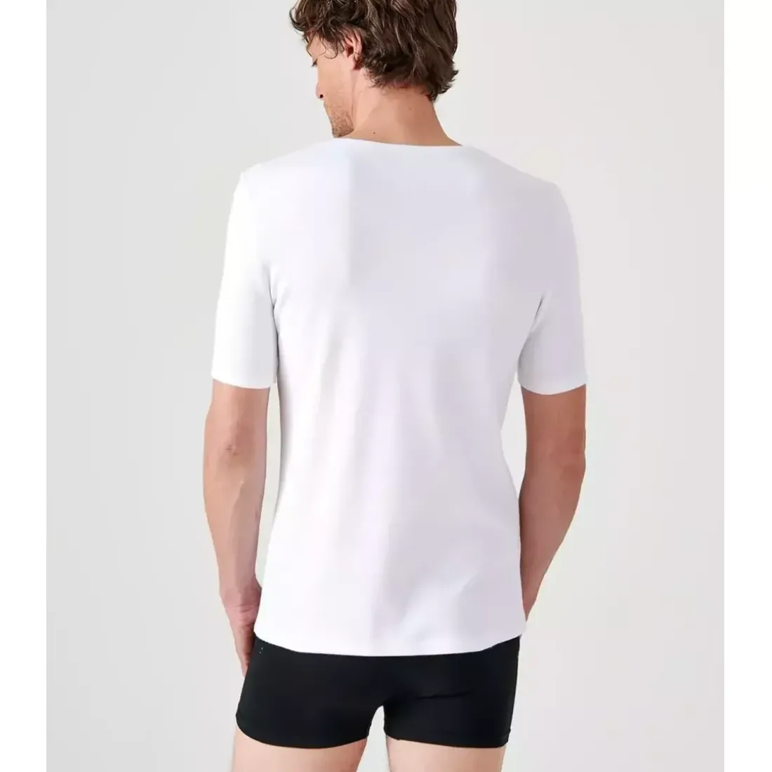 Tee-shirt manches courtes en mailles blanc