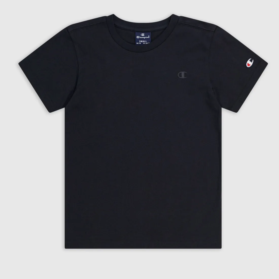 Tee-shirt manches courtes col rond garҫon - Noir en coton