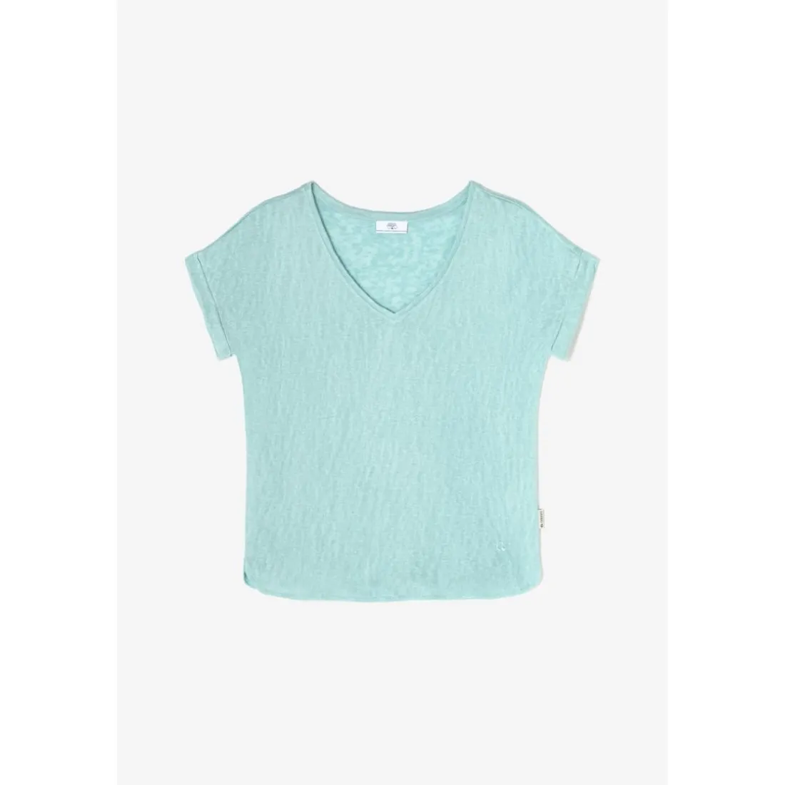 Tee-Shirt manches courtes en viscose PATI bleu Nora