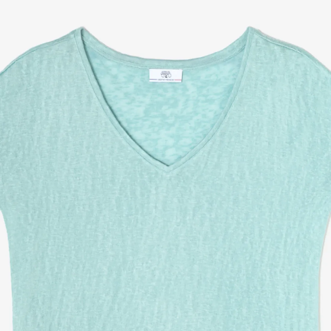 Tee-Shirt manches courtes en viscose PATI bleu Nora