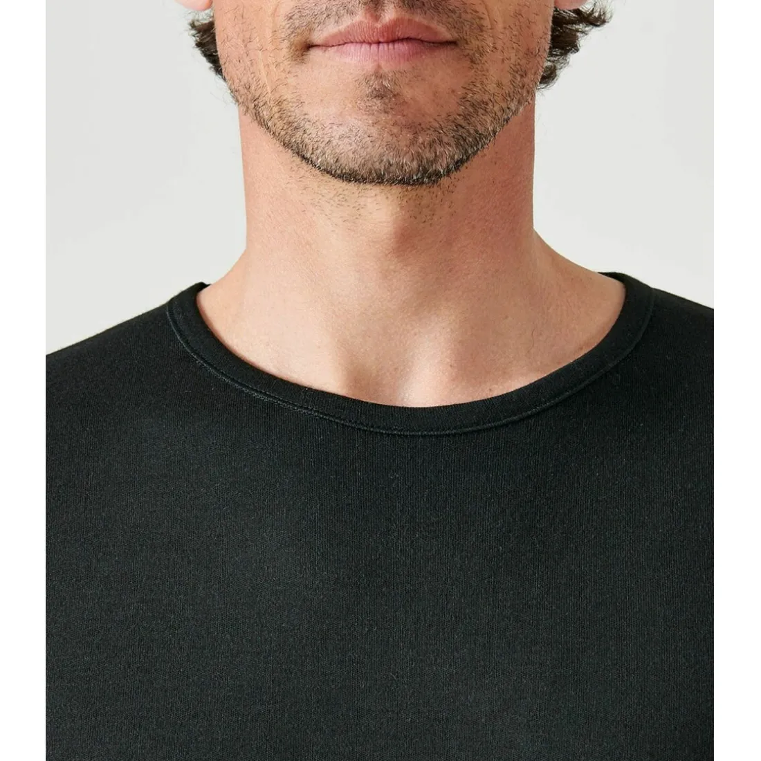 Tee-shirt manches courtes en mailles noir
