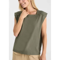 Tee-Shirt MARINA kaki en coton Sofia