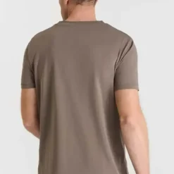 Tee-Shirt marron en coton Gus