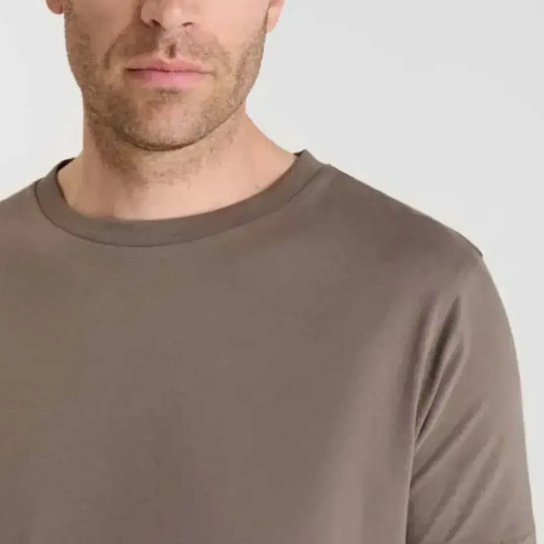 Tee-Shirt marron en coton Gus