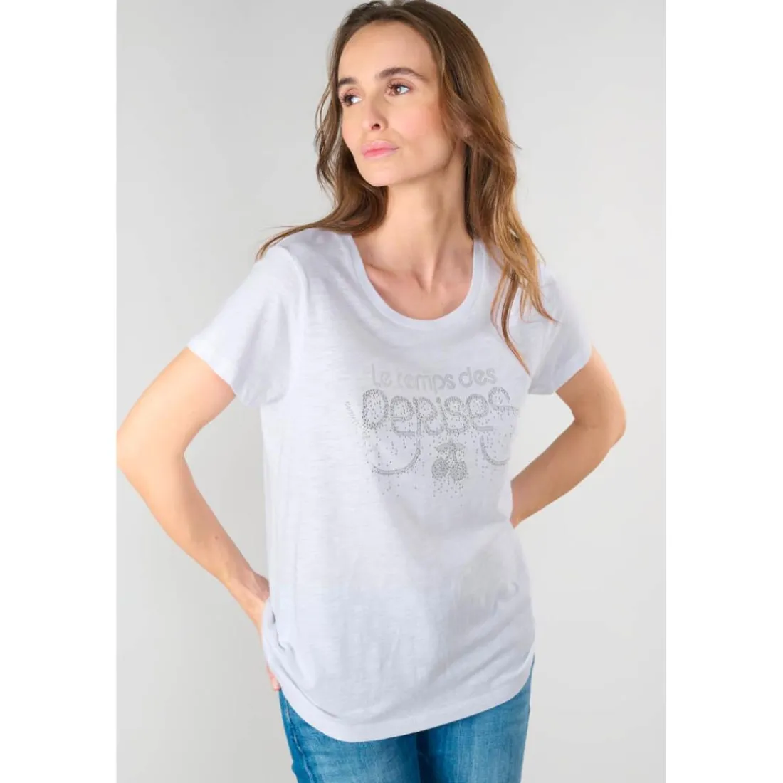 Tee-Shirt MARTY blanc en coton