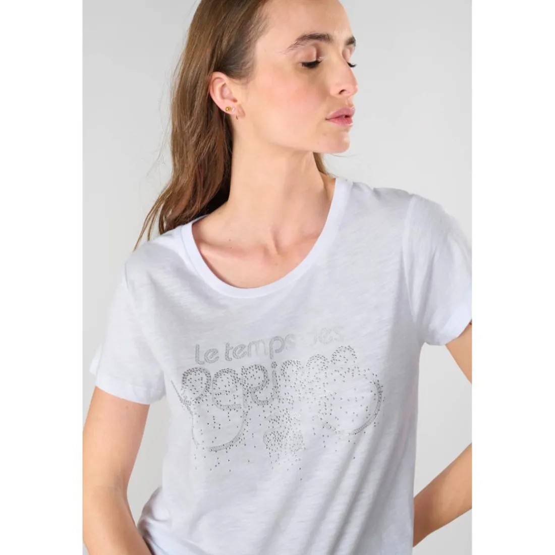 Tee-Shirt MARTY blanc en coton