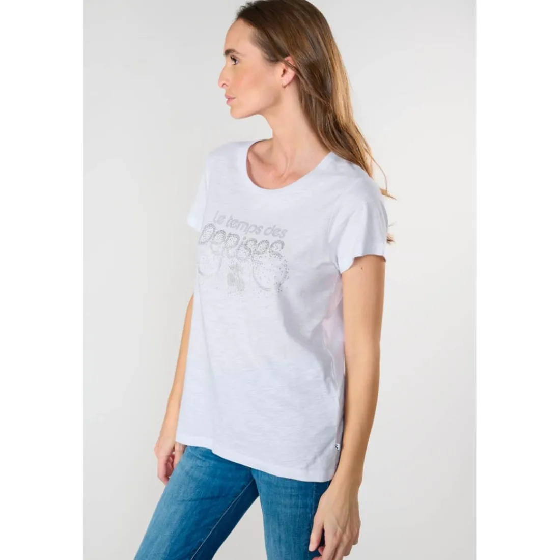 Tee-Shirt MARTY blanc en coton