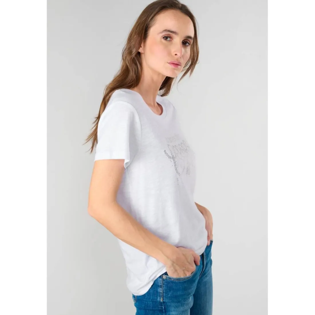 Tee-Shirt MARTY blanc en coton