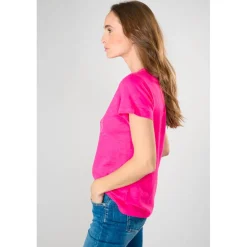 Tee-Shirt MARTY fuchsia en coton