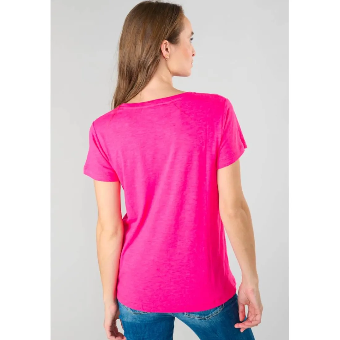Tee-Shirt MARTY fuchsia en coton