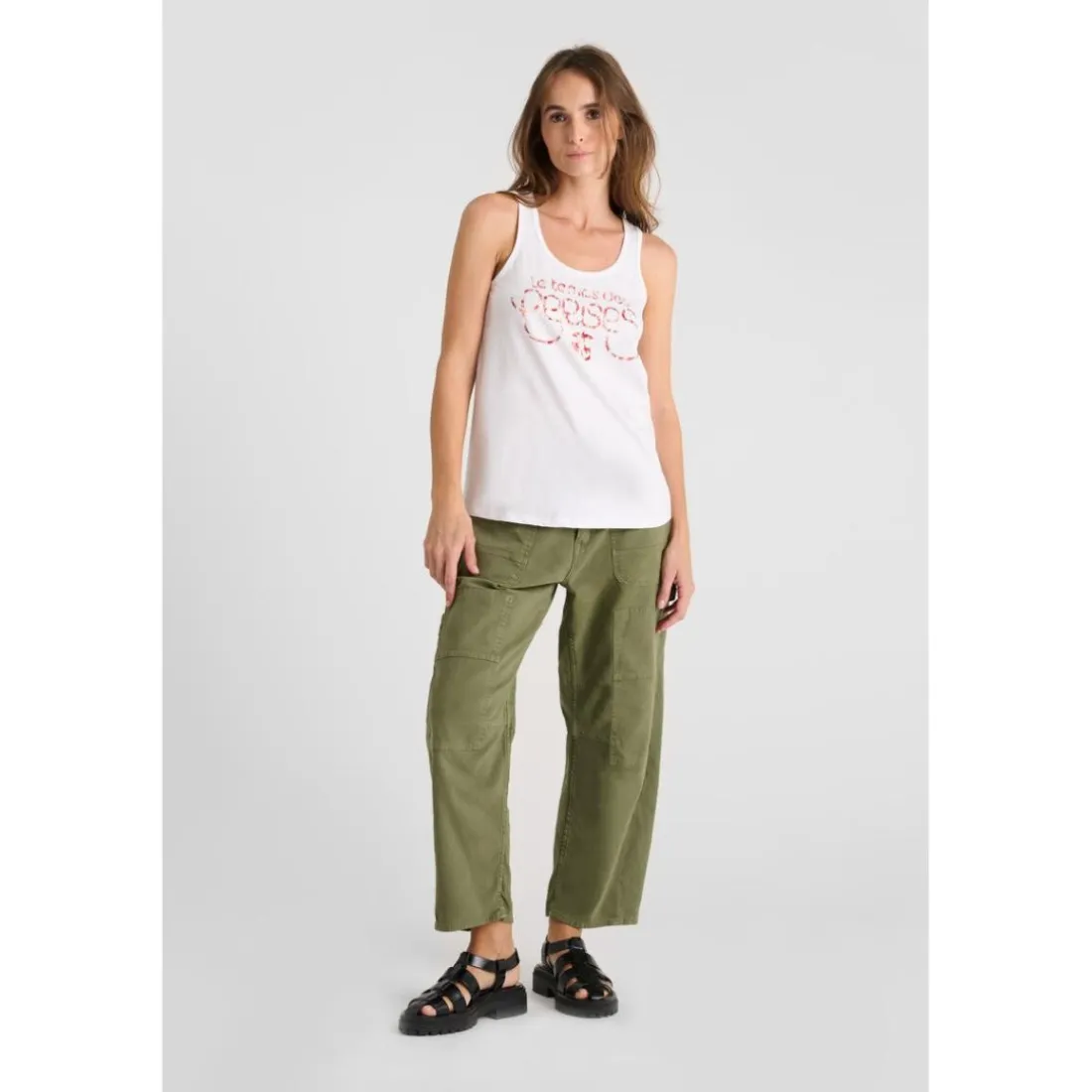 Tee-Shirt MAYFAIR blanc en coton Hattie