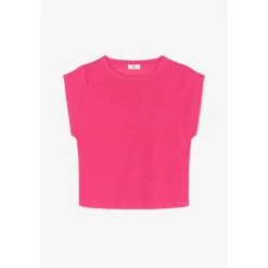 Tee-Shirt MUFLIER fuchsia en lin