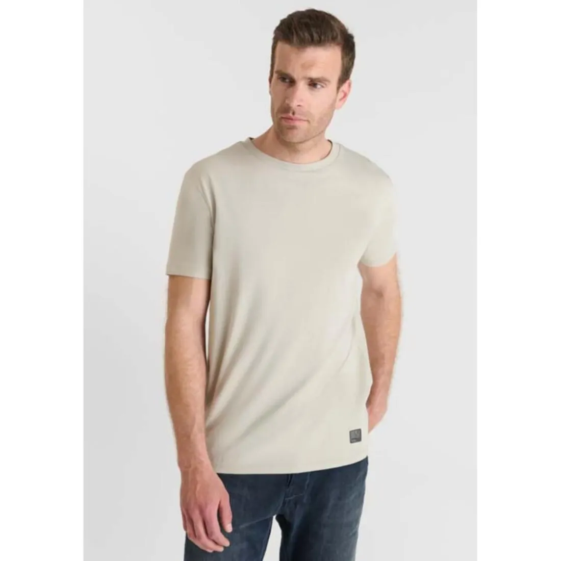 Tee-Shirt OBROWN blanc en coton Fabe