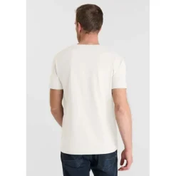 Tee-Shirt OBROWN blanc en coton Joel