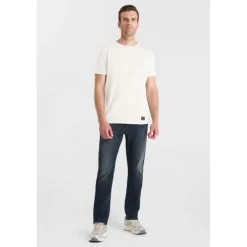 Tee-Shirt OBROWN blanc en coton Joel