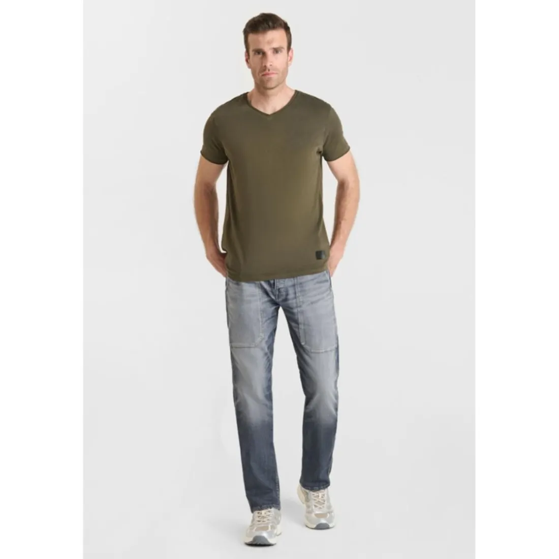 Tee-Shirt OGRIBS kaki en coton Mack