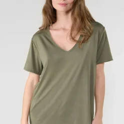 Tee-Shirt PARODIA kaki en tencel