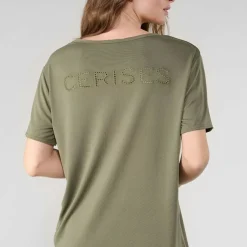 Tee-Shirt PARODIA kaki en tencel