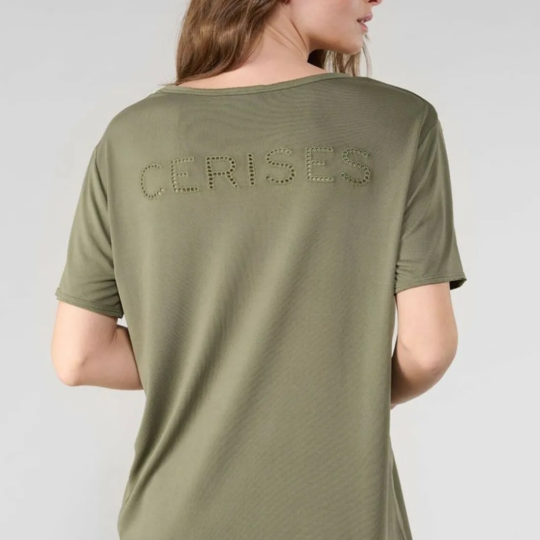 Tee-Shirt PARODIA kaki en tencel