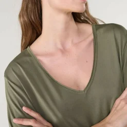 Tee-Shirt PARODIA kaki en tencel