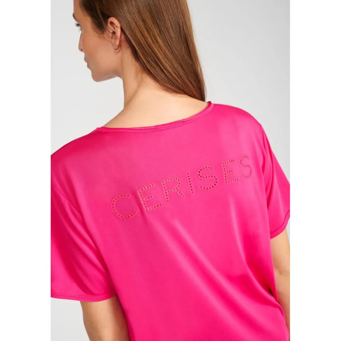 Tee-Shirt PARODIA rose en tencel