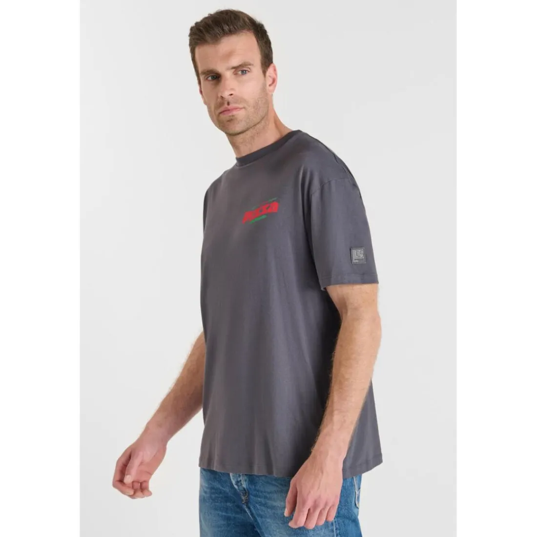 Tee-Shirt QUINNE gris en coton Bert