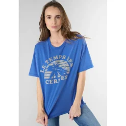 Tee-Shirt RILEY bleu Kaye en coton