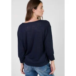 Tee-Shirt RONDAAN bleu Jade en viscose