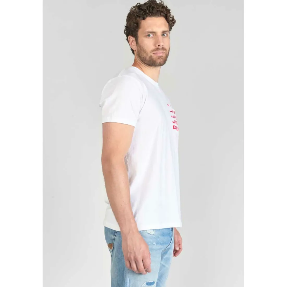 Tee-Shirt SAROS blanc en coton