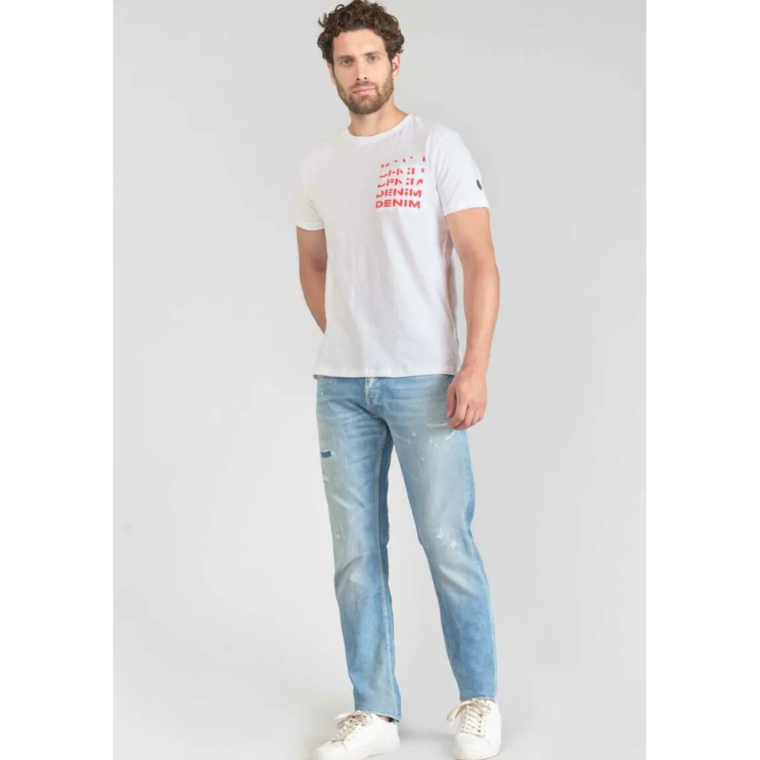 Tee-Shirt SAROS blanc en coton