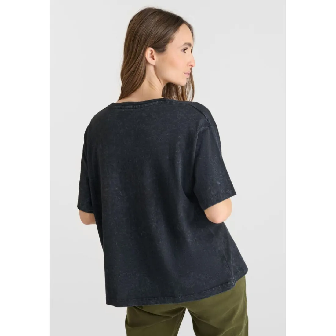 Tee-Shirt SPEARS noir en coton Mia