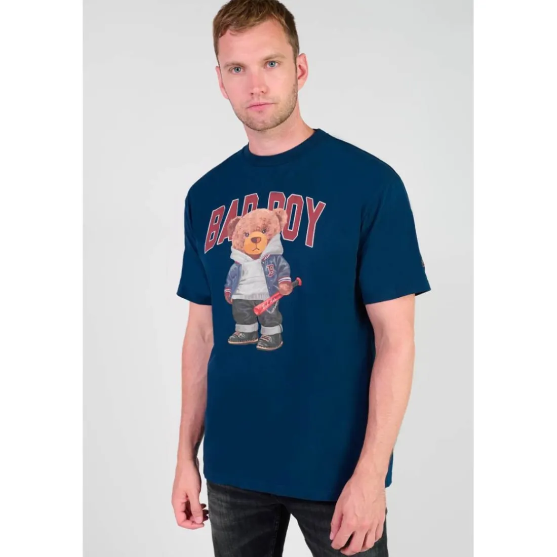 Tee-Shirt TAKEN bleu Nate en coton