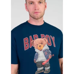 Tee-Shirt TAKEN bleu Nate en coton
