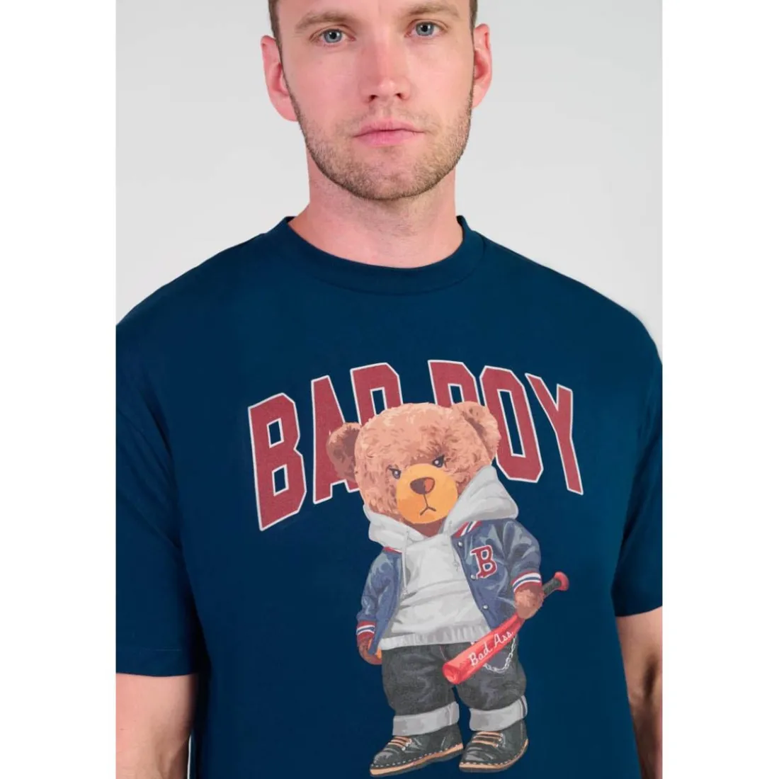 Tee-Shirt TAKEN bleu Nate en coton