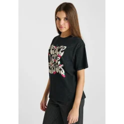 Tee-Shirt TOBELLAG noir en coton Maia