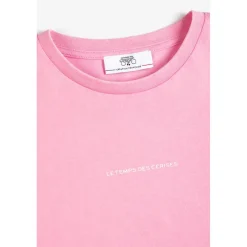 Tee-Shirt VINAGI rose en coton Sue
