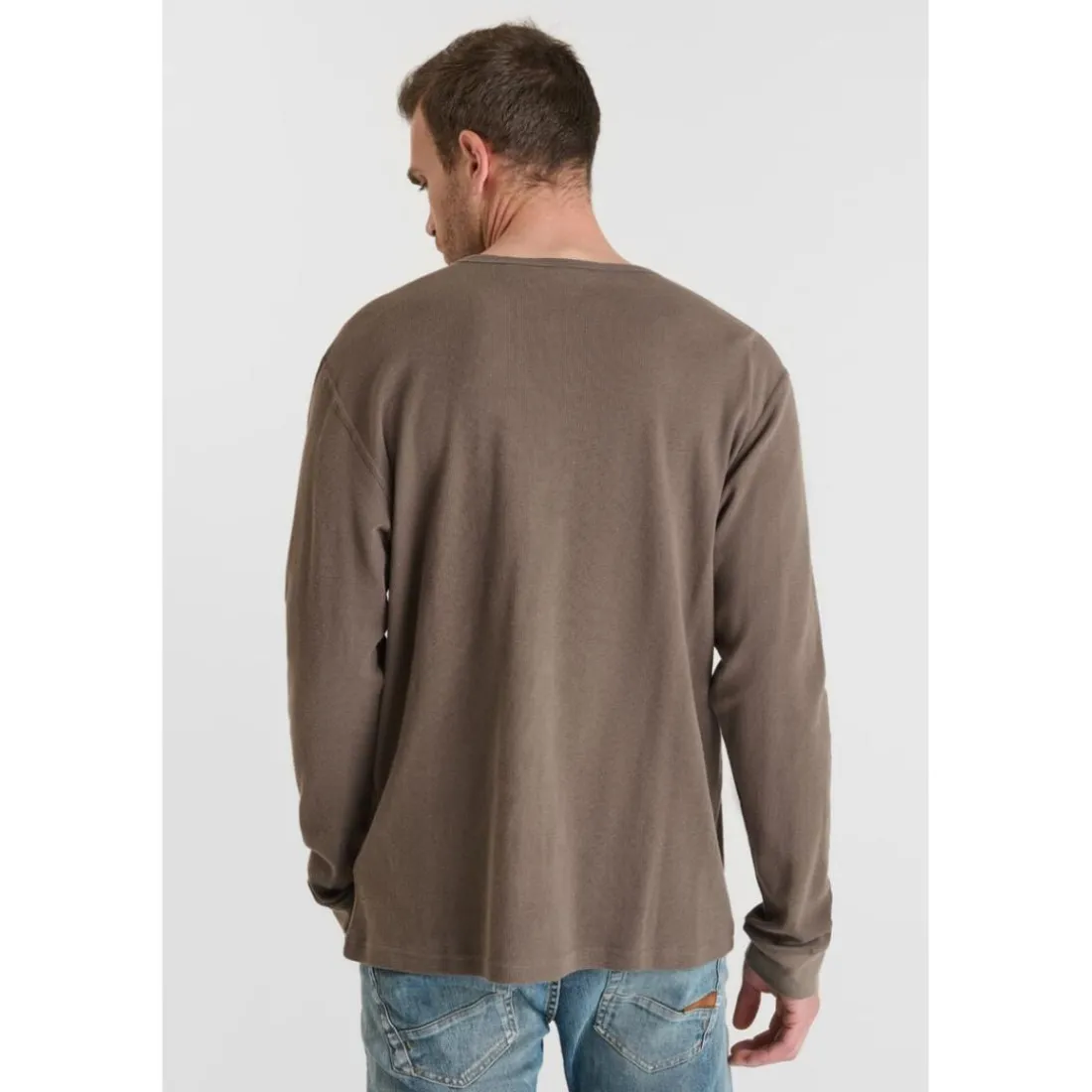 Tee-ShirtOZAR marron en coton Sean