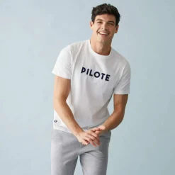 Tee-shirts Manches Courtes blanc en coton