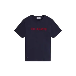 Tee-shirts Manches Courtes marine en coton