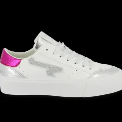 Tennis femme CYNDIA blanc et rose