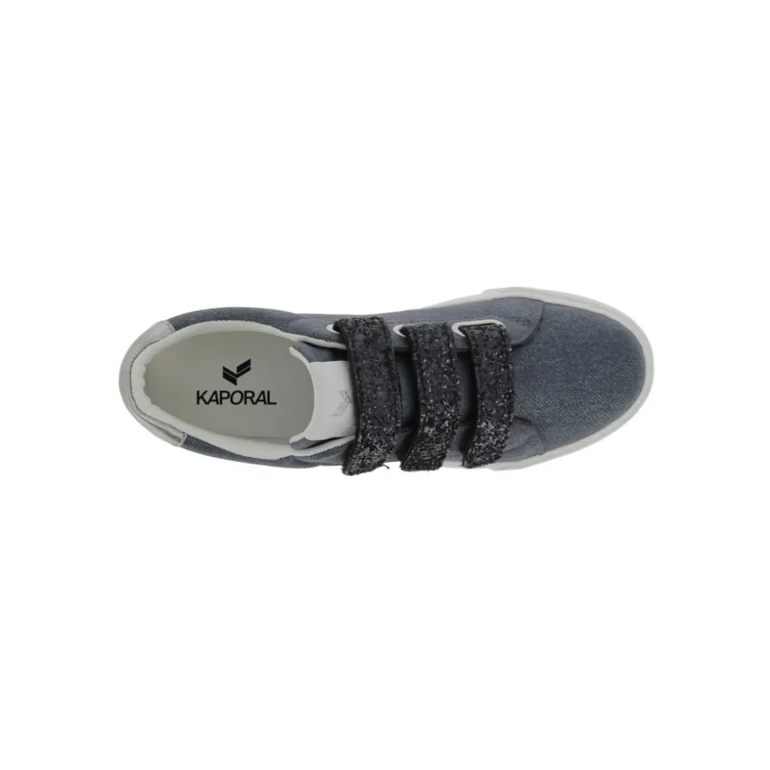 Tennis femme velcro bleu et irise TIPPY