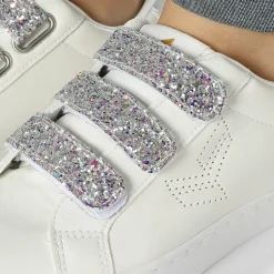 Tennis velcro femme TIPPY blanc