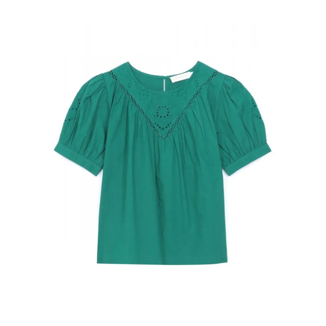 Top ARSENE vert en coton