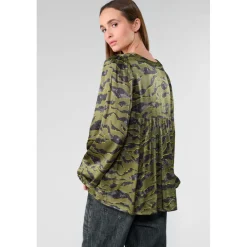 Top CHIMA vert en viscose Nola