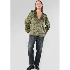 Top CHIMA vert en viscose Nola