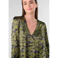 Top CHIMA vert en viscose Nola