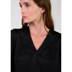 Top CHIMEL noir Gaia en viscose
