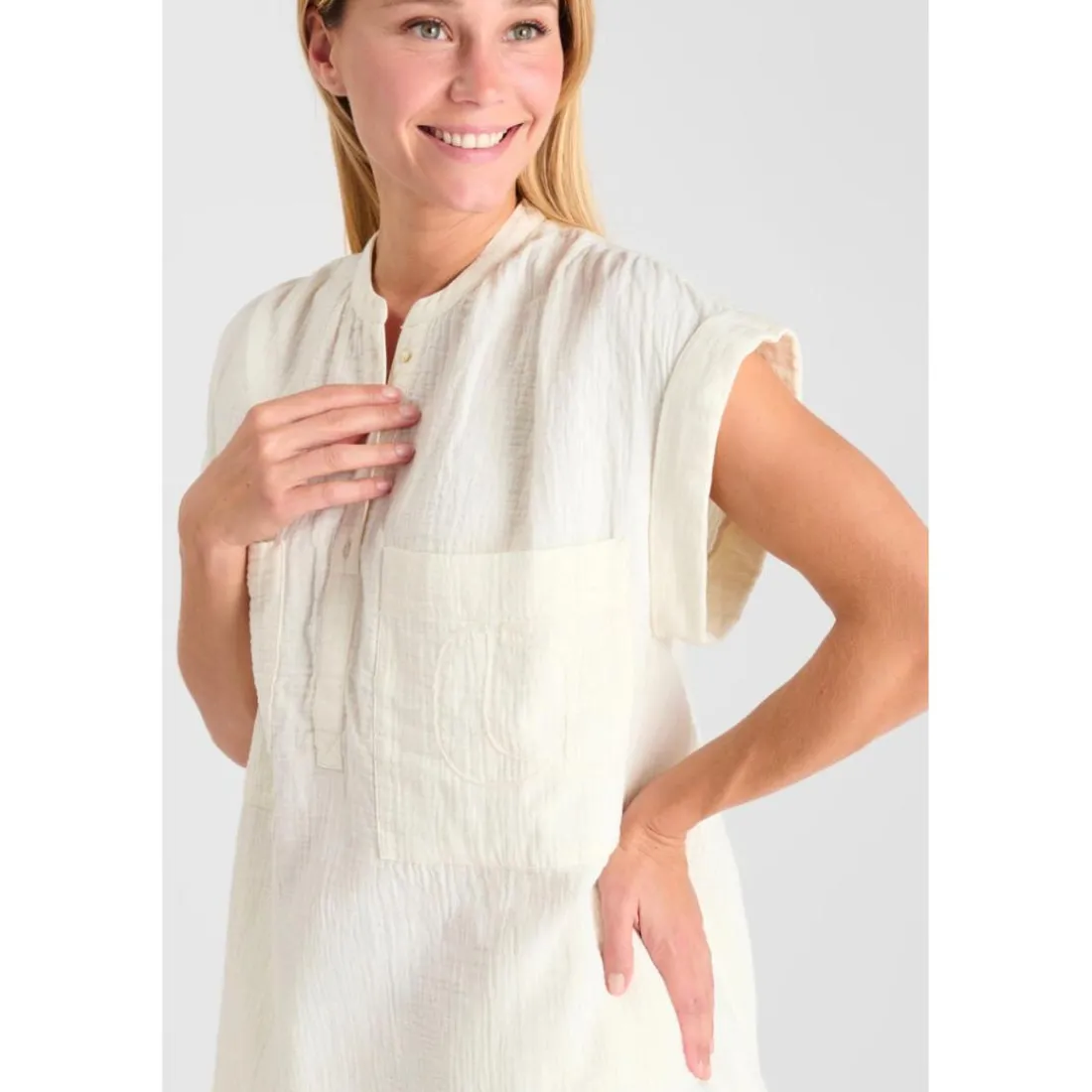 Top CLAUDIE blanc Vera