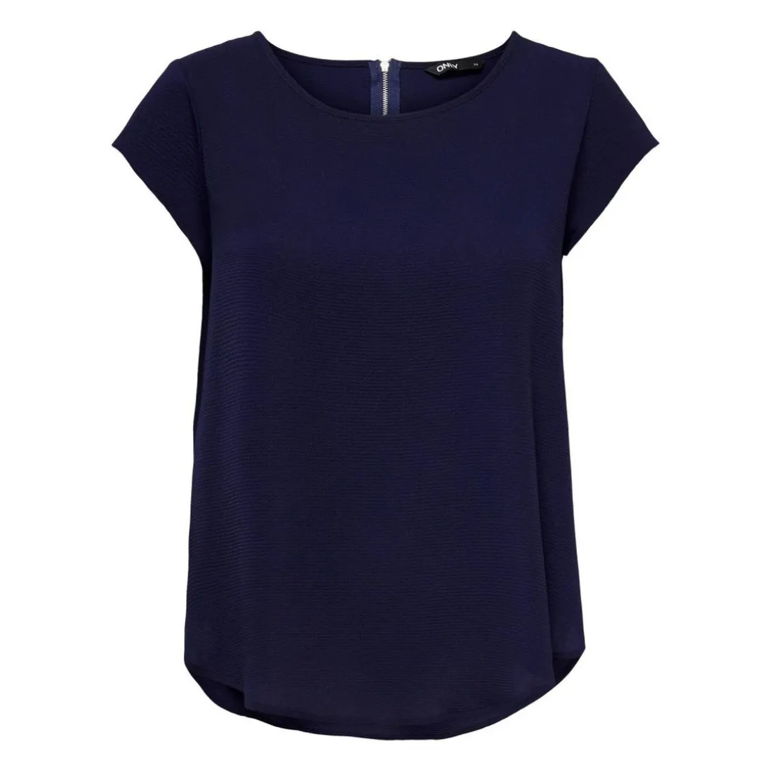 Top Col rond Manches courtes bleu Kara